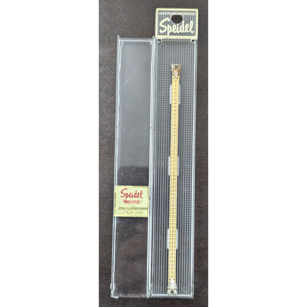 Speidel Gold Twist O Flex Stainless Steel Women Watch Band